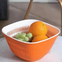 وعاء غسيل وتصفية مزدوج الطبقات