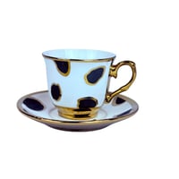 طقم اكواب مزخرفة ـ 6 اكواب مع سيسر