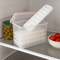 علبة تخزين ثلج مع قوالب سيليكون متعددة الطبقات