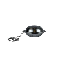 سلة فحم معدنية مع غطاء وسلسلة تعليق