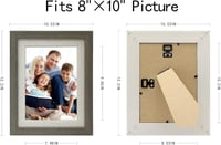 إطارات الصور 8x10 مع حصيرة وزجاج عالي الدقة
