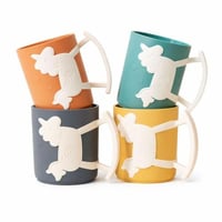 كوب بلاستيك للأطفال بتصميم يونيكورن ملون