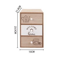 منظم قهوة وشاي و أكواب متعدد الأدراج للمطبخ أو الم...