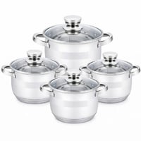 طقم اواني HausRoland عالية الجودة من الاستانليس ست...