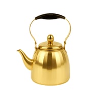 "غلاية موية ستانلس ستيل بلون جولد وسُكل ممتاز، حجم...