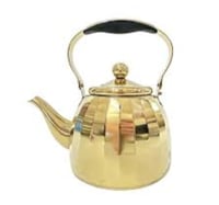 "غلاية موية ستانلس ستيل بلون جولد وسُكل ممتاز، حجم...