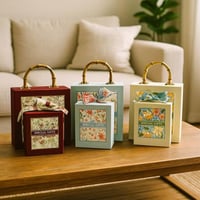 صناديق هدايا فاخرة بمقبض خشبي من البامبو – تصميم أ...