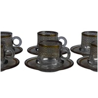 طقم فناجين زجاج 12 قطعة