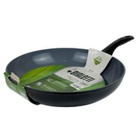 مقلاة ألمنيوم غير لاصقة بلون رمادي أنيق – 32سم