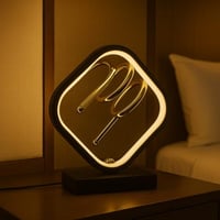 مصباح طاولة "Spiral Noir" LED بتصميم لولبي وقاعدة...