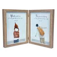 إطار صور خشبي مزدوج