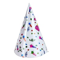 قبعة عيد ميلاد ورقية بتصميم كيك ونجوم ملونة 12 قبع...