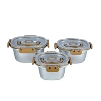 طقم حافظات طعام ستانلس ستيل