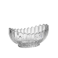 وعاء تقديم زجاج شفاف مزخرف تصميم فاخر