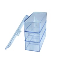 منظم مكياج أكريليك شفاف بثلاث طبقات