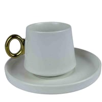 طقم فناجين قهوة سيراميك – 6 قطع بتصميم فاخر