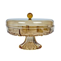 طبق مكسرات بغطاء