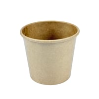 أكواب ورقية كرافت بغطاء بلاستيكي شفاف 25 كوب