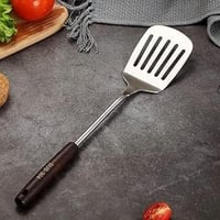 ملعقة تقليب بفتحات من الستانلس ستيل