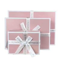 صناديق هدايا مستطيلة فاخرة بألوان متعددة – طقم 3 أ...