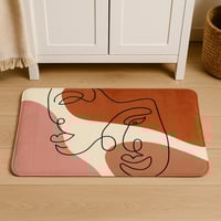 سجادة حمام فنية مطبوعة