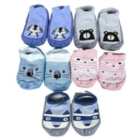 جوارب أطفال مانعة للانزلاق برسومات حيوانات – تصميم...