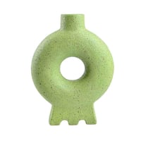 مزهرية ديكور خزفية دائرية بتصميم عصري