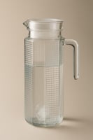 إبريق زجاجي أنيق بغطاء