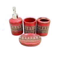 طقم إكسسوارات حمام فاخر من 4 قطع