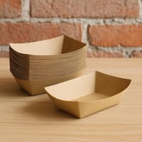 علب تقديم ورقية – بني كرافت 10 قطع