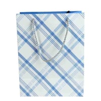 أكياس هدايا ورقية بنقش مربعات وألماسي