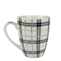 كوب سيراميك بنقشة مربعات كلاسيكية