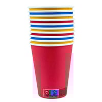 مجموعة أكواب ورقية ملونة للحفلات والمناسبات 10 قطع