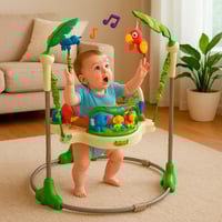 نطاطة أطفال – مقعد دوار 360° مع موسيقى وإضاءات وأل...