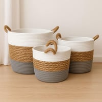 مجموعة سلال تخزين أنيقة