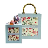 صناديق هدايا فاخرة بمقبض خشبي من البامبو – تصميم أ...