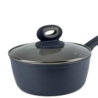 قدر طهي غير لاصق مع غطاء زجاجي- 20سم