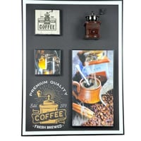 لوحة جدارية بتصميم قهوة كلاسيكي