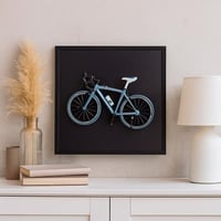 لوحة جدارية بتصميم دراجة ثلاثي الأبعاد