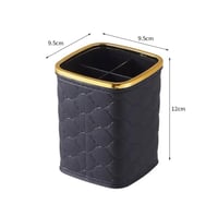 حامل أقلام ومنظم مكتبي فاخر بتقسيم داخلي