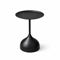 طاولة جانبية معدنية بتصميم عصري بحافة مرتفعة