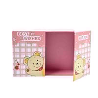 علب هدايا بطبعة دب لطيف – تصميم "Best Wishes"