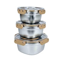 طقم حافظات طعام ستانلس ستيل