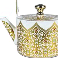 ابريق شاي منقش بلذهبي 1 لتر