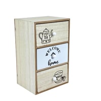 منظم قهوة وشاي و أكواب متعدد الأدراج للمطبخ أو الم...