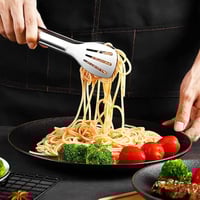 ملقط تقديم ستانلس ستيل بفتحات تصفية