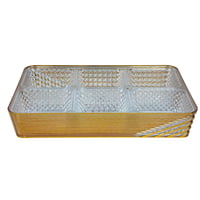 لبة تقديم مستطيلة بغطاء فاخر