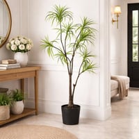 نبتة زينة صناعية فاخرة بتصميم طبيعي متعدد الفروع