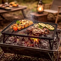 شبك شواء معدني قابل للطي