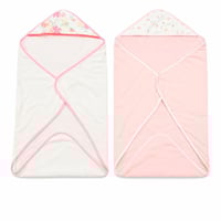 لفافة قماط للرضع مع غطاء رأس تصاميم ناعمة متعددة ا...